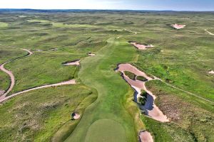 Sand Hills 18th Green Back Aerial